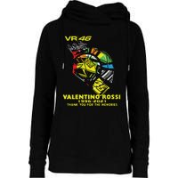 Vr 46 Valentino Rossi 19962021 Thank You For The Memories Womens Funnel Neck Pullover Hood