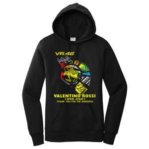 Vr 46 Valentino Rossi 19962021 Thank You For The Memories Women's Pullover Hoodie