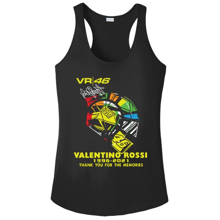 Vr 46 Valentino Rossi 19962021 Thank You For The Memories Ladies PosiCharge Competitor Racerback Tank