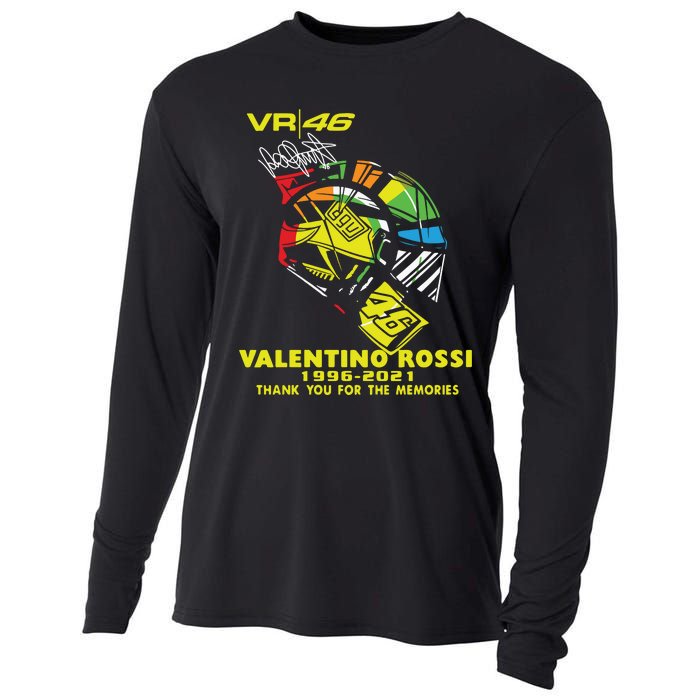 Vr 46 Valentino Rossi 19962021 Thank You For The Memories Cooling Performance Long Sleeve Crew