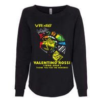 Vr 46 Valentino Rossi 19962021 Thank You For The Memories Womens California Wash Sweatshirt