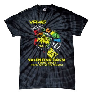 Vr 46 Valentino Rossi 19962021 Thank You For The Memories Tie-Dye T-Shirt