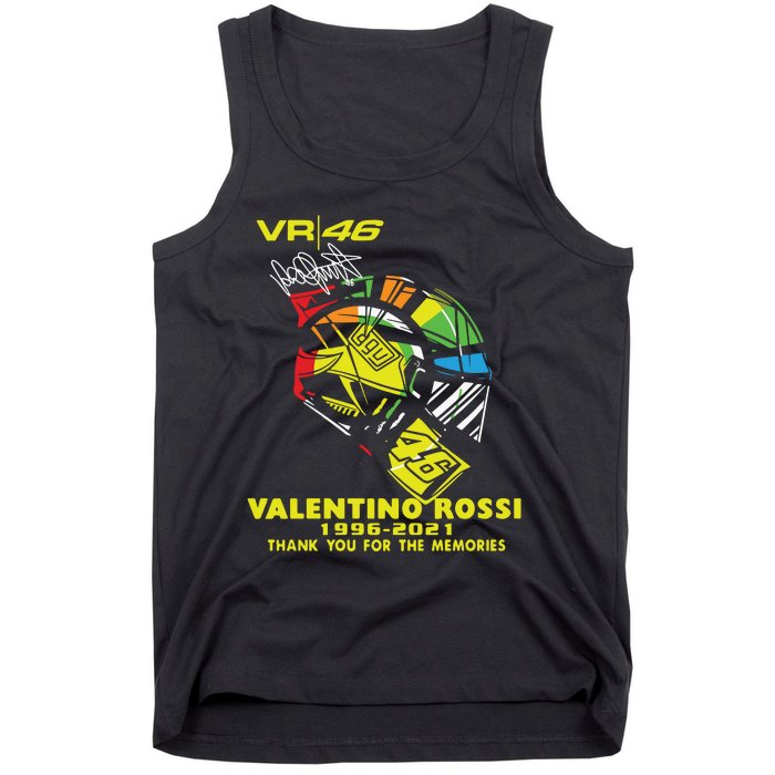 Vr 46 Valentino Rossi 19962021 Thank You For The Memories Tank Top