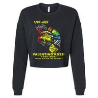 Vr 46 Valentino Rossi 19962021 Thank You For The Memories Cropped Pullover Crew