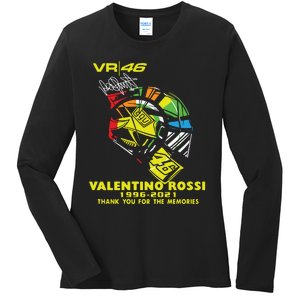 Vr 46 Valentino Rossi 19962021 Thank You For The Memories Ladies Long Sleeve Shirt