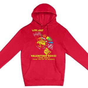 Vr 46 Valentino Rossi 19962021 Thank You For The Memories Premium Pullover Hoodie