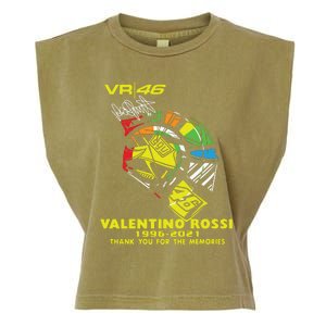 Vr 46 Valentino Rossi 19962021 Thank You For The Memories Garment-Dyed Women's Muscle Tee