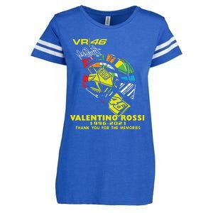 Vr 46 Valentino Rossi 19962021 Thank You For The Memories Enza Ladies Jersey Football T-Shirt