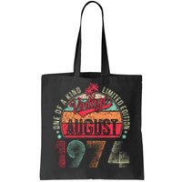 Vintage 49 Years Old August 1974 49th Birthday Tote Bag