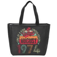 Vintage 49 Years Old August 1974 49th Birthday Zip Tote Bag