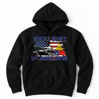 Veteran 50th Armored Division Jersey Blues Vintage Gifts Hoodie