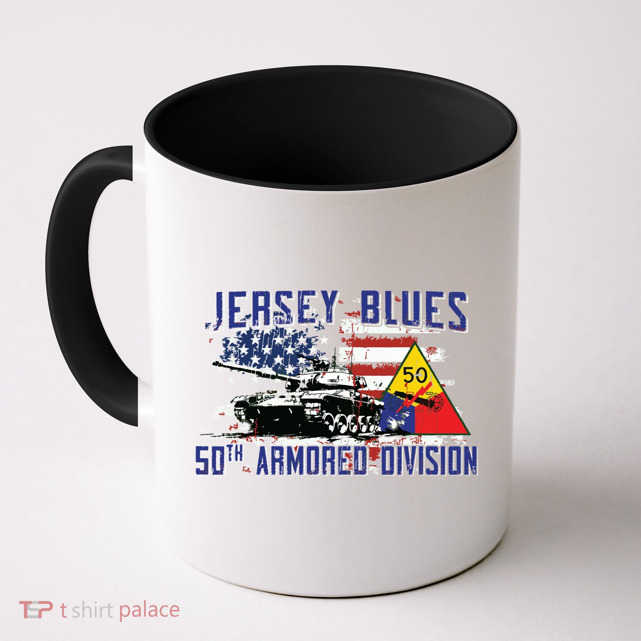 Veteran 50th Armored Division Jersey Blues Vintage Gifts Mug