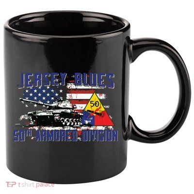 Veteran 50th Armored Division Jersey Blues Vintage Gifts 11oz C Handle Ceramic Mug