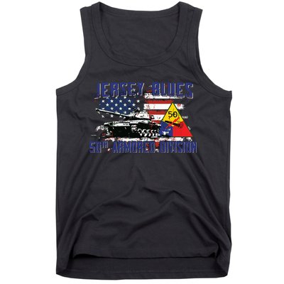Veteran 50th Armored Division Jersey Blues Vintage Gifts Tank Top
