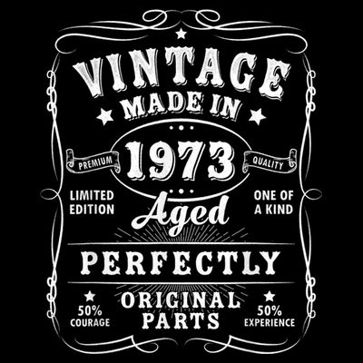Vintage 50th Birthday Decorations M.e.n.s Funny 1973 50 Birthday T-Shirt