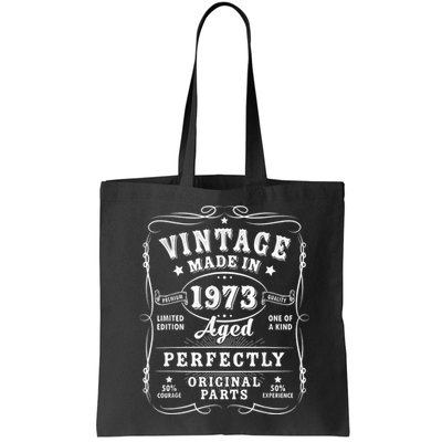 Vintage 50th Birthday Decorations M.e.n.s Funny 1973 50 Birthday Bag