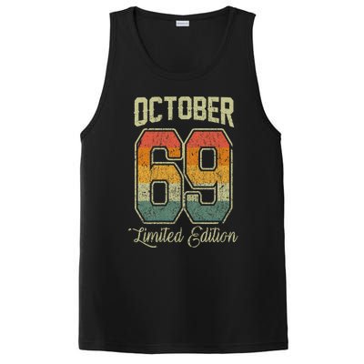 Vintage 52nd Birthday October 1969 Sports Jersey PosiCharge Competitor Tank