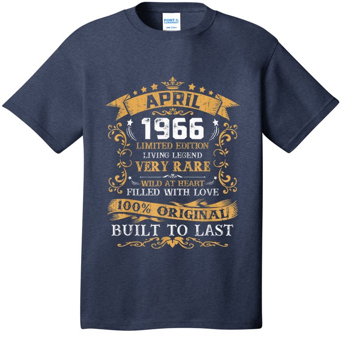 Vintage 55th Birthday April 1966 Shirt 55 Years Old T-Shirt