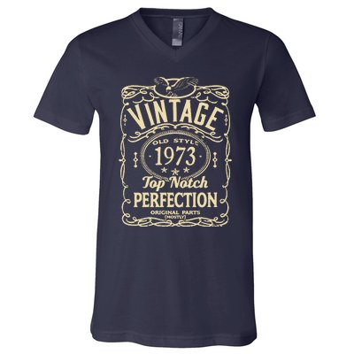 Vintage 50th Birthday top notch 1973 V-Neck T-Shirt