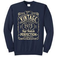 Vintage 50th Birthday top notch 1973 Tall Sweatshirt