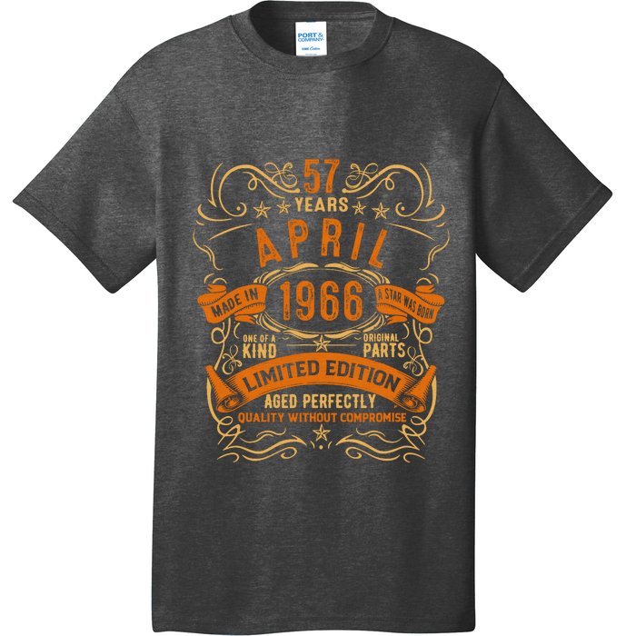 Vintage 57th Birthday April 1966 Birthday T-Shirt