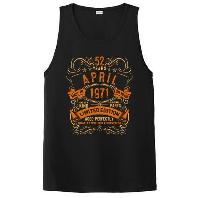 Vintage 52th Birthday April 1971 Birthday PosiCharge Competitor Tank