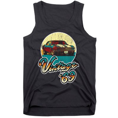 Vintage 50th Birthday 1969 Classic Muscle Car Gift Tank Top