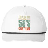 Vintage 50s Costume 50's Outfit 1950s Fashion 50 Theme Party Snapback Five-Panel Rope Hat