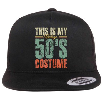 Vintage 50s Costume 50's Outfit 1950s Fashion 50 Theme Party Flat Bill Trucker Hat