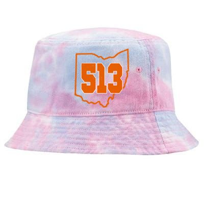 Vintage 513 Cincinnati Ohio Tie-Dyed Bucket Hat