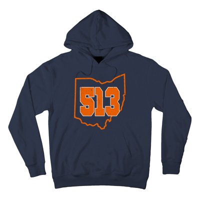 Vintage 513 Cincinnati Ohio Hoodie