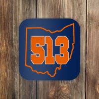 Vintage 513 Cincinnati Ohio Coaster