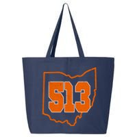 Vintage 513 Cincinnati Ohio 25L Jumbo Tote