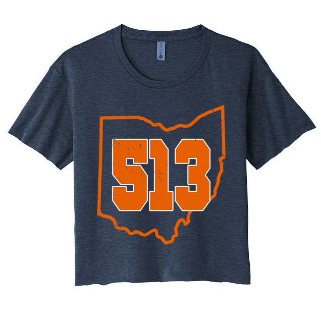 Vintage 513 Cincinnati Ohio Crop Top
