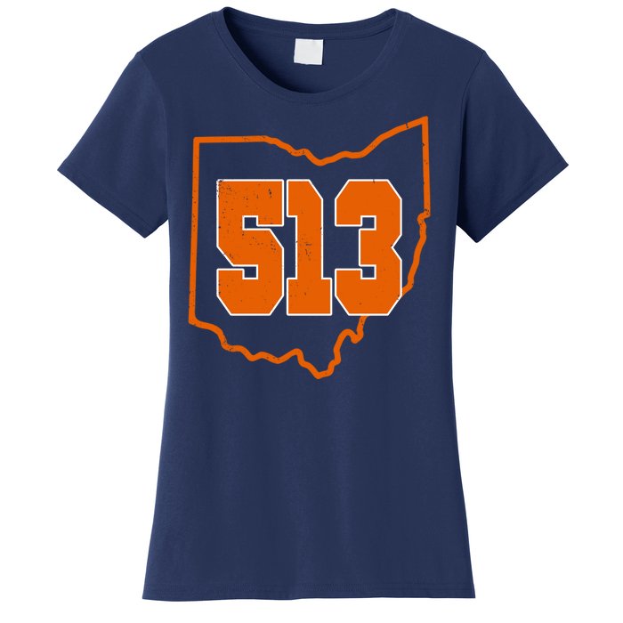 Vintage 513 Cincinnati Ohio Women's T-Shirt