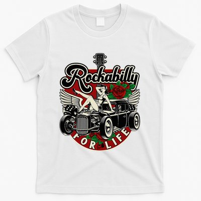 Vintage 50s Rnr Design Rockabilly For Life T-Shirt