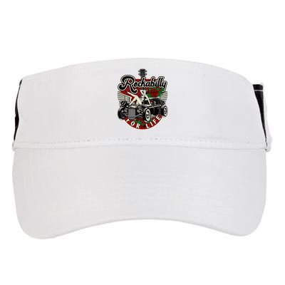 Vintage 50s Rnr Design Rockabilly For Life Adult Drive Performance Visor
