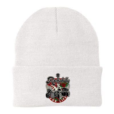 Vintage 50s Rnr Design Rockabilly For Life Beanie