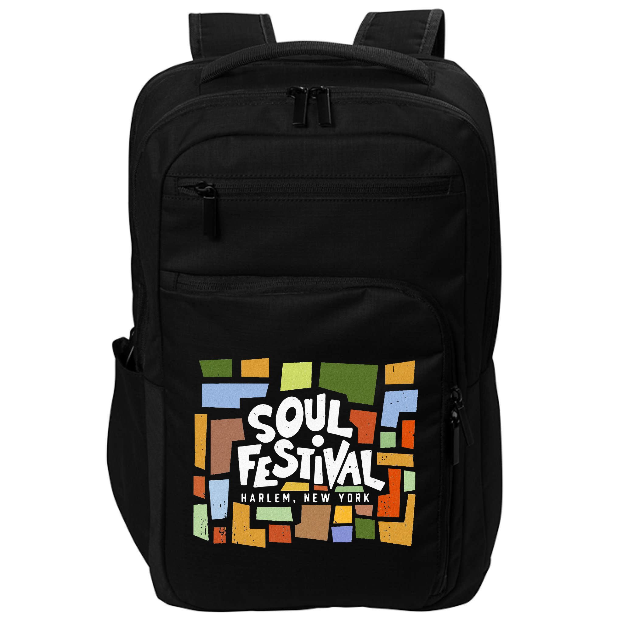Vintage '60s 70s Summer of Harlem Soul Cultural Festival Impact Tech Backpack
