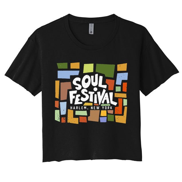 Vintage '60s 70s Summer of Harlem Soul Cultural Festival Crop Top