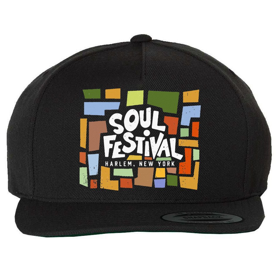 Vintage '60s 70s Summer of Harlem Soul Cultural Festival Wool Snapback Cap