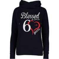 Vintage 60th Birthday Blessed By God, Happy Birthday Gift Womens Funnel Neck Pullover Hood