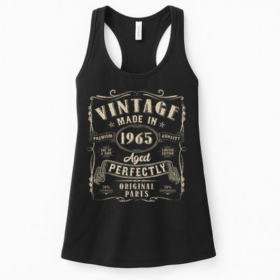 Vintage 60th Birthday Decorations Funny 1965 60 Birthday Gift Womens Tank Top