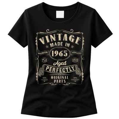 Vintage 60th Birthday Decorations Funny 1965 60 Birthday Gift Womens T-Shirt