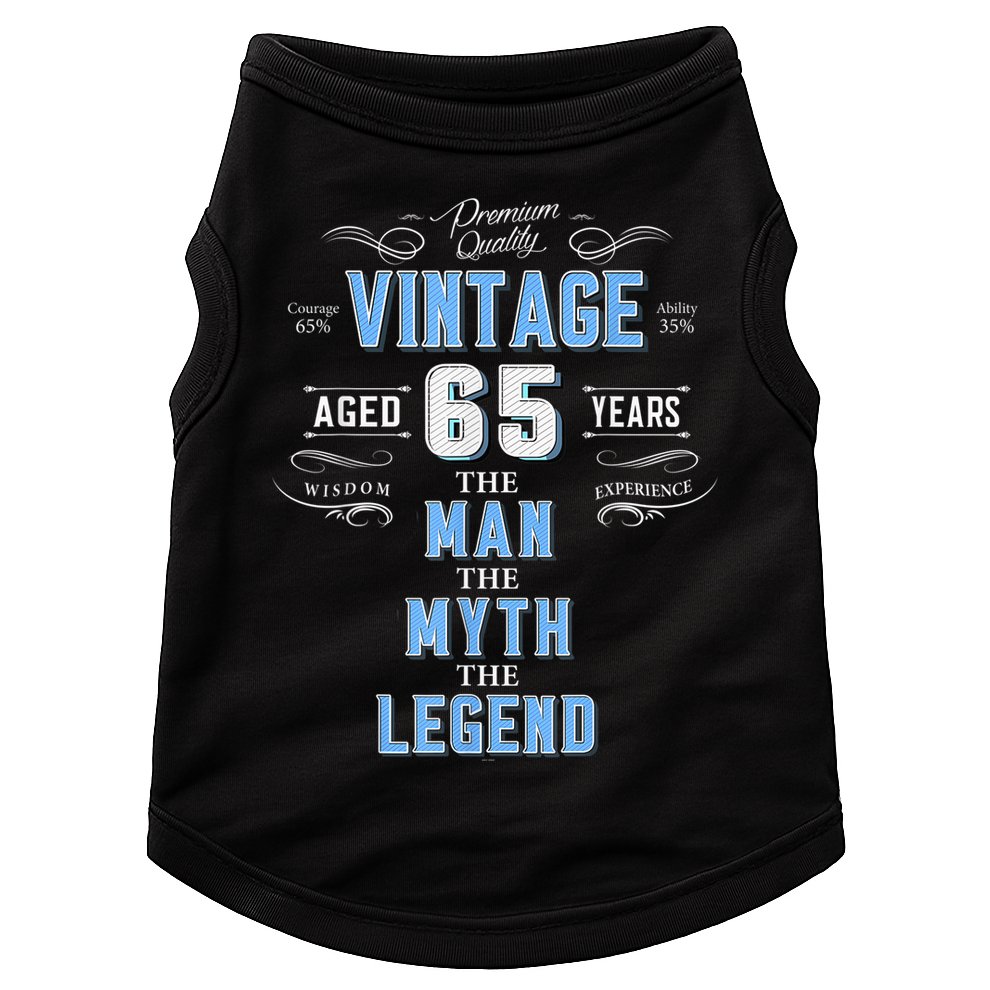  Vintage 65th birthday tshirt for him aged 65 years old tee Doggie Tank