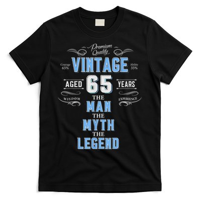  Vintage 65th birthday tshirt for him aged 65 years old tee T-Shirt