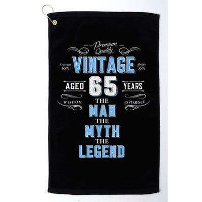  Vintage 65th birthday tshirt for him aged 65 years old tee Golf Towel
