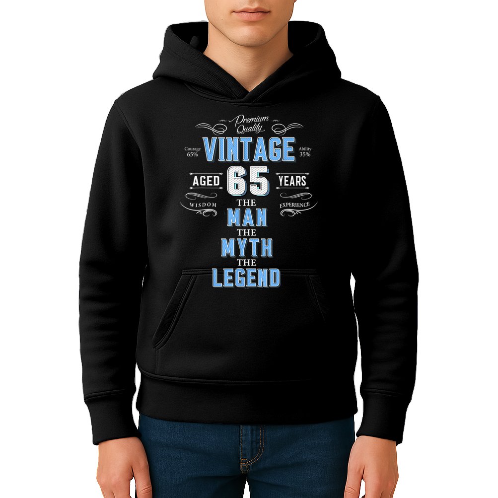  Vintage 65th birthday tshirt for him aged 65 years old tee Kids Hoodie