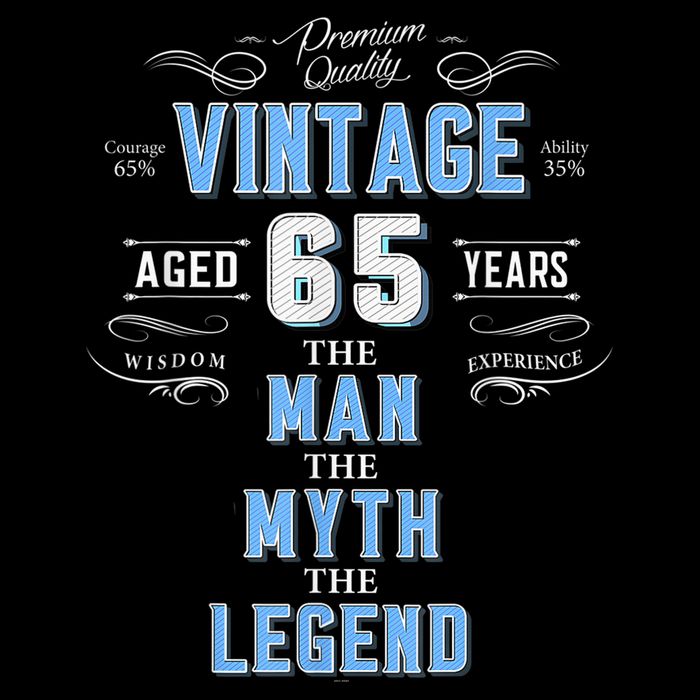  Vintage 65th birthday tshirt for him aged 65 years old tee Kids Hoodie