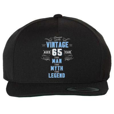  Vintage 65th birthday tshirt for him aged 65 years old tee Wool Snapback Cap